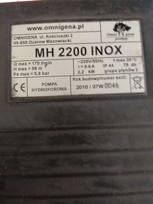 Zestaw hydroforowy MH 2200 INOX
