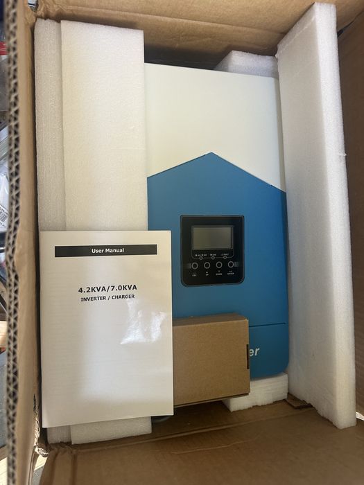 Falownik kW hybrydowy falownik solarny 24V 230V MPPT 120A