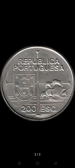 Moeda 200 Escudos III Série Descobrimentos - À Descoberta da América