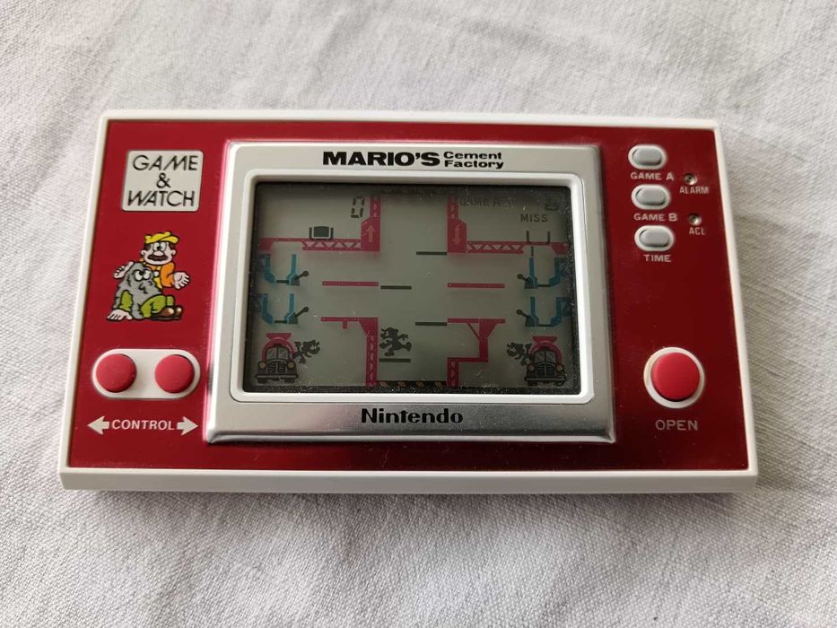 Mario's Cement Factory (Nintendo GameWatch, Loose, Tested, No Battery)