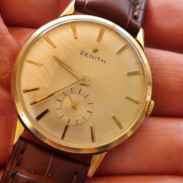 Zegarek Męski Zenith złoty 18k 750 złoto manualny  VINTAGE
