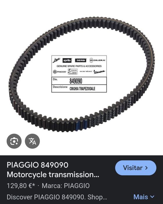 Correia NOVA Piaggio, Gilera, Aprilia, etc 849090