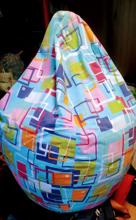 Puff em pano em várias cores para quarto ou sala de diversões