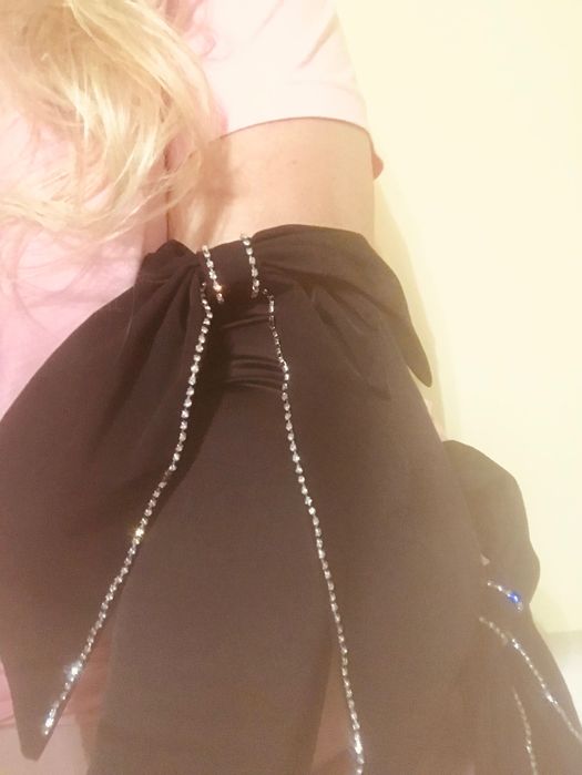 rękawiczki damskie czarne długie wieczorowe eleganckie bal studniówka