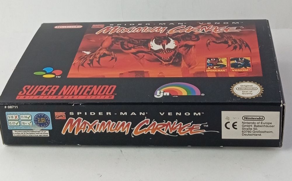 Spiderman maximium carnade super nintendo