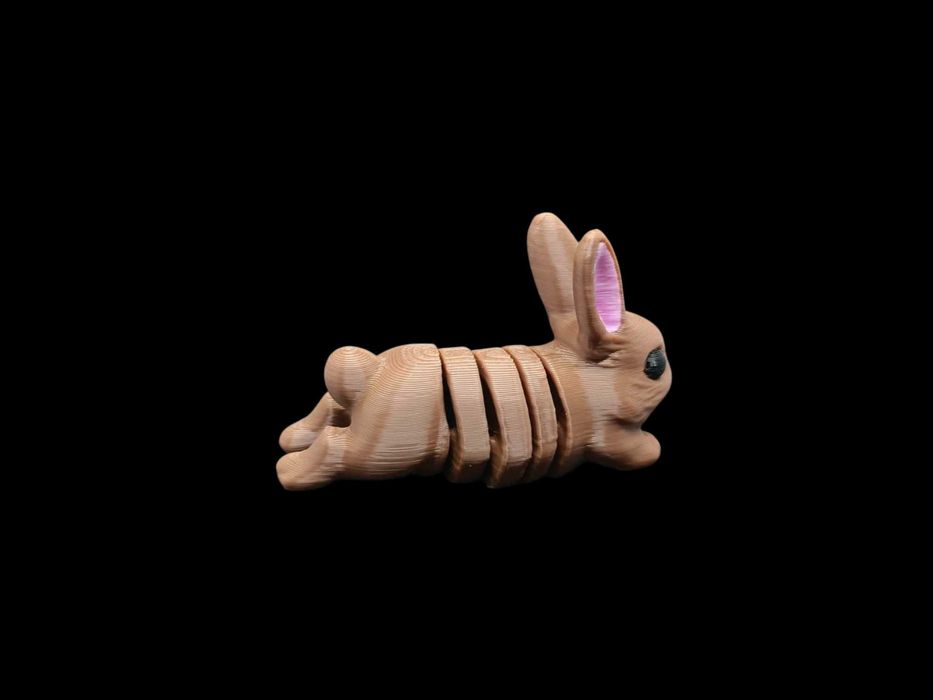 Uroczy Ruchomy Króliczek – Kolorowa Zabawka Sensoryczna 3D