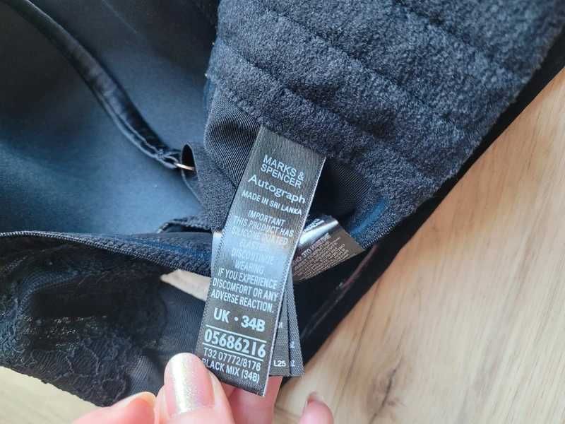 Gorset stanik bielizna 75B 34B Marks&Spencer