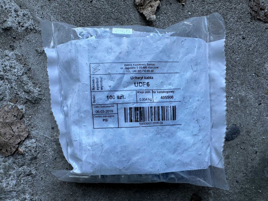 Uchwyt kabla UDF6 1,20 mm - 405506 BAKS 100 szt.