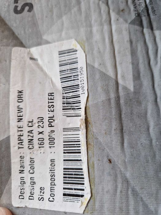 Tapete cinza com 230 por 160