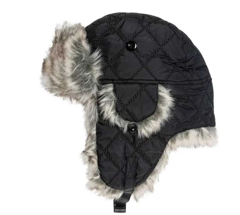 Зимова шапка вушанка Mil-Tec-чорна (12104602)