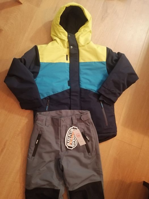 Kurtka narciarska, spodnie narciarskie, 134, nowe