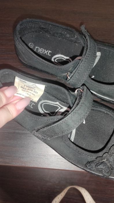 Кеды Next черные / туфлі на дівчинку / кеди орігінал