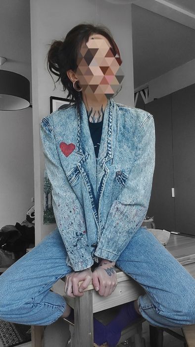 Вінтажна джинсівка  Jordache розписана вручну