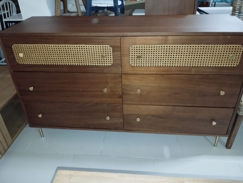 Cómoda de 6 gavetas