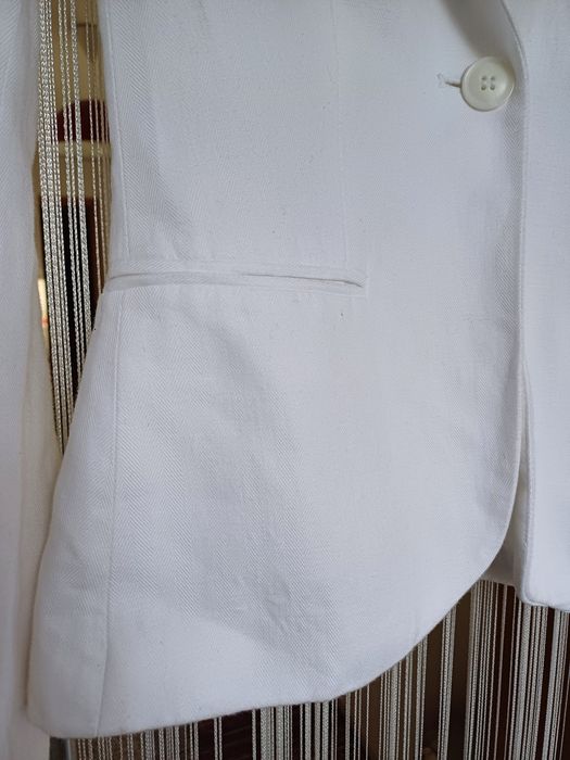 Casaco/Blazer curto, de cor branca da H&M (34/S)