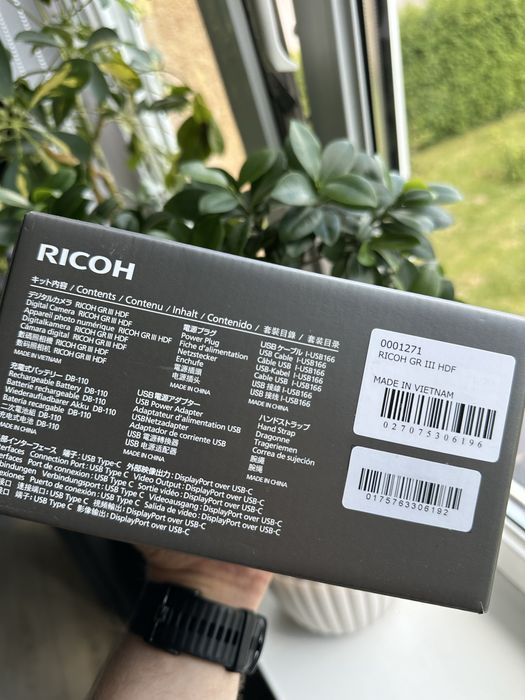 Aparat cyfrowy RICOH GR III HDF, 24.24 Mpix Full HD Czarny