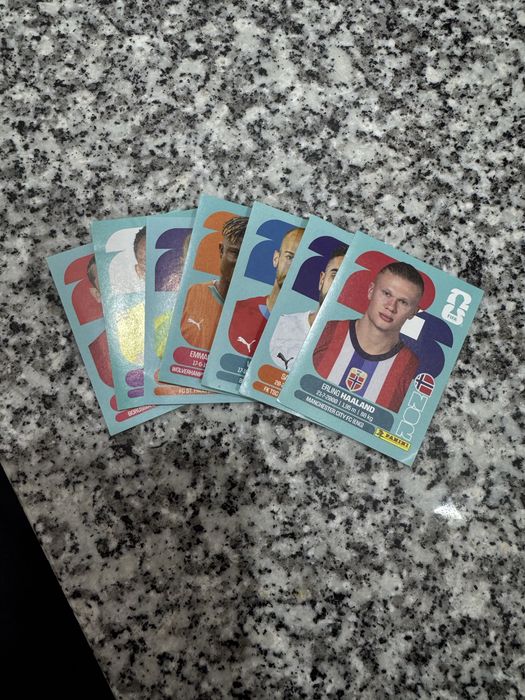 6 pacotes de 7 cartas do mondial
