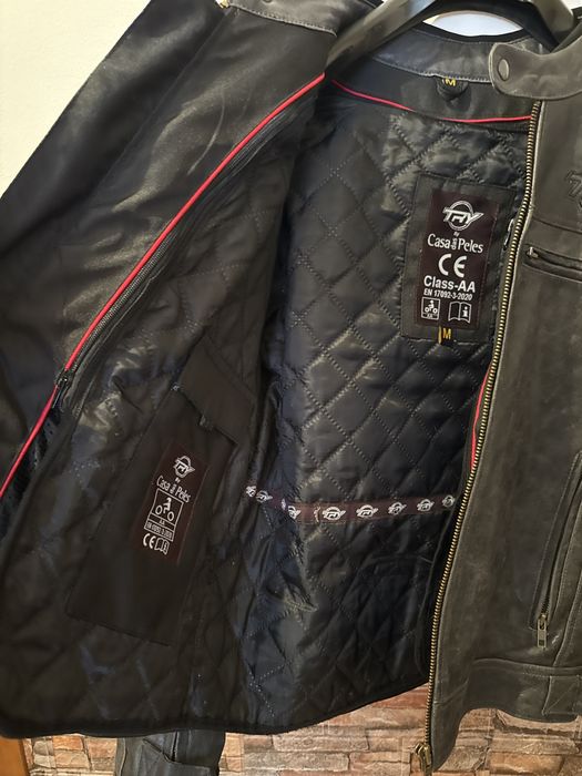 Blusão cabedal motard tamanho  M