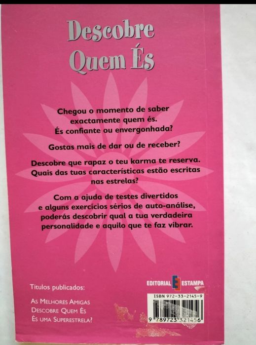 Livro "descobre como és"