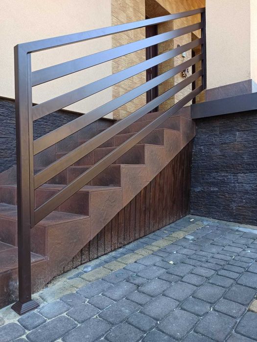 Balustrada Malowana Proszkowo Panel Ocynk szklane szkło rotula barierka POMIAR GRATIS