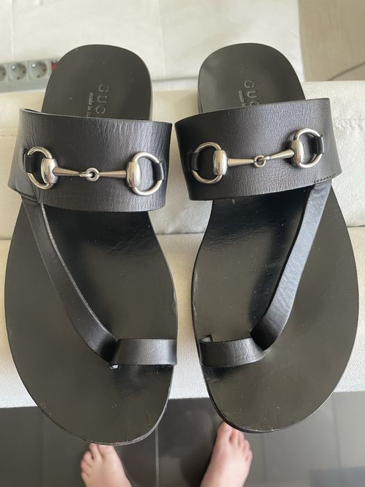 Мужские кожаные сандали Gucci
