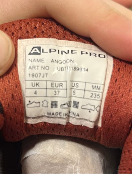 Buty trekkingowe Alpine Pro Vibram r. 37 – bardzo dobry stan, membrana