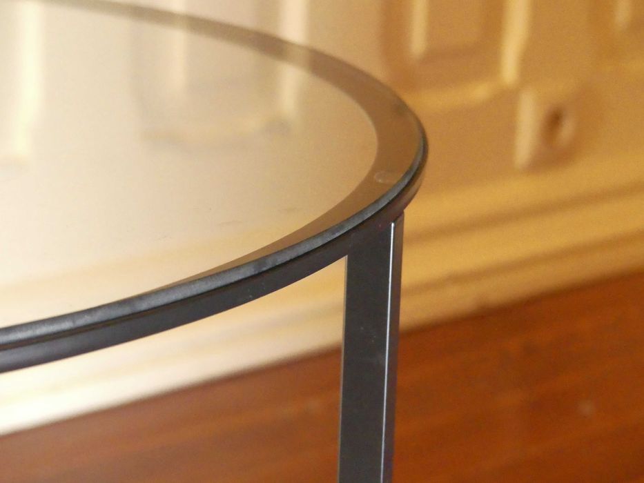 Mesa De Centro- Metal e Madeira - COMO NOVO