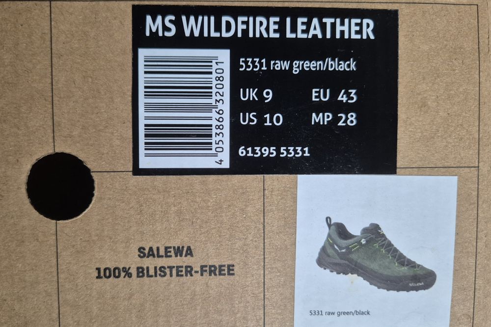 NOWE r. 43 Salewa Wildfire Leather raw green/black buty męskie
