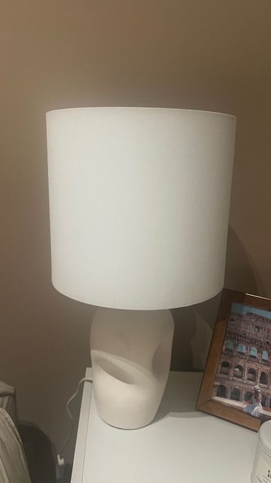 Candeeiro de Mesa Cerâmica e Tecido Barta
