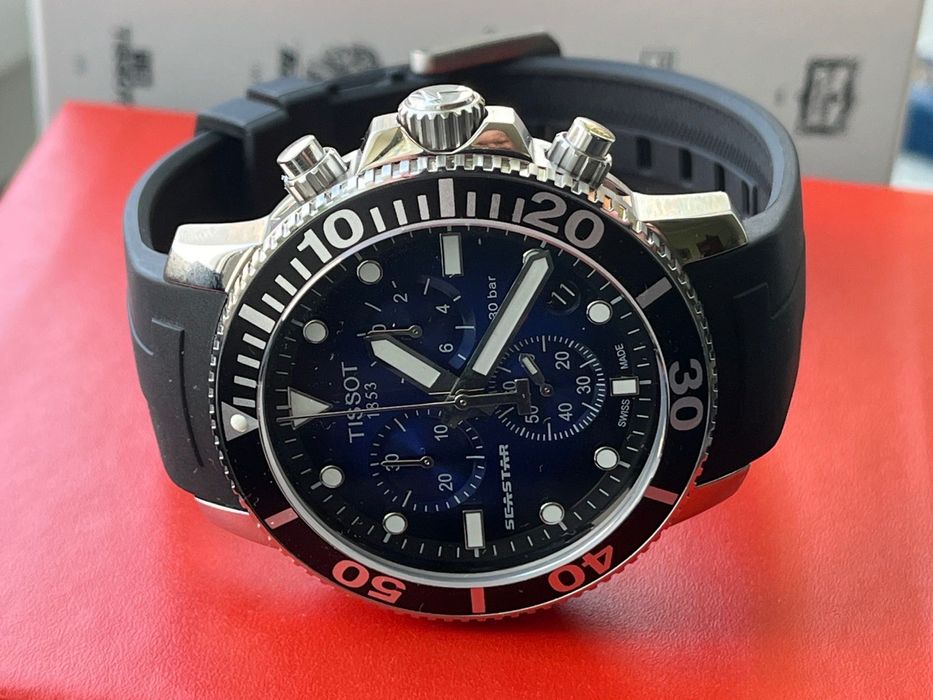 Часы хронограф TISSOT T120.417.11.051.01 дайвинг SEASTAR 1000