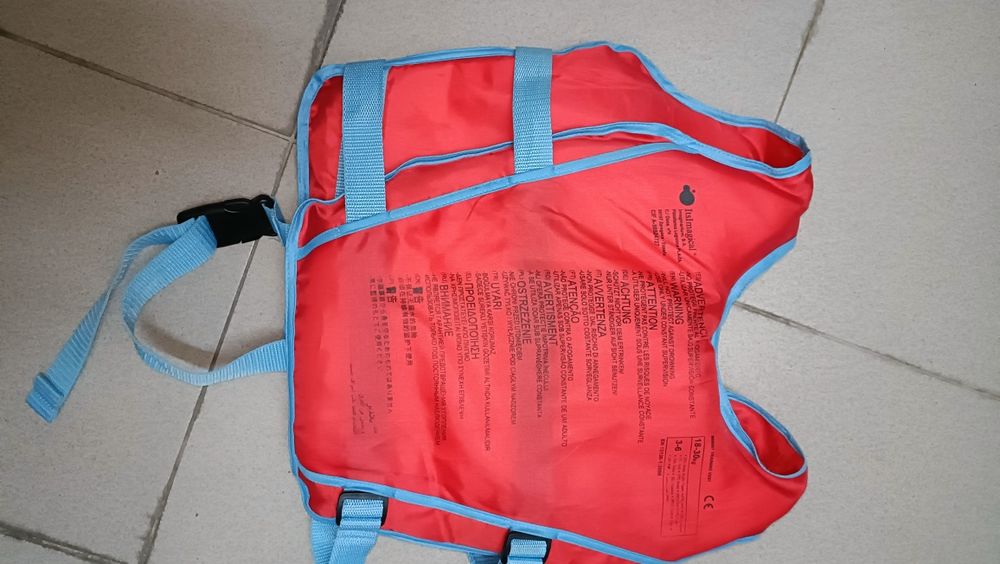 Colete salva vidas criança dos 3 aos 6 anos