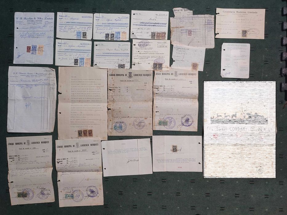 Lote 55 Documentos Antigos da Provincia de Moçambique