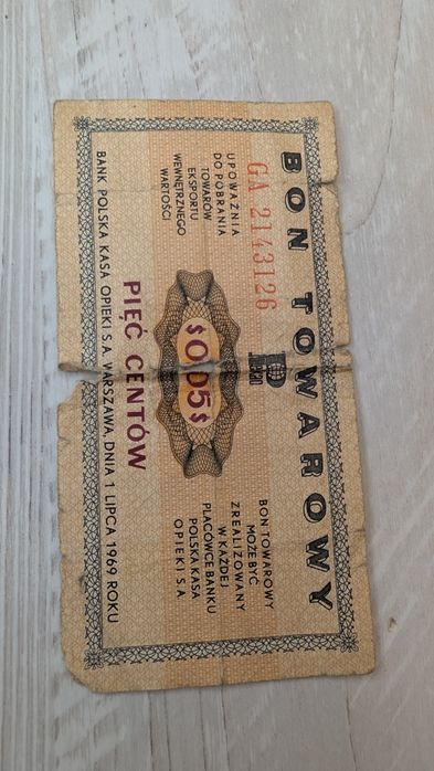 Unikalne Bony Towarowe PKO (PRL) - Różne Nominały - dla Kolekcjonera