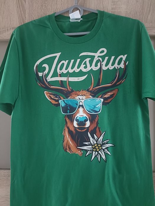 Zielona koszulka z nadrukiem