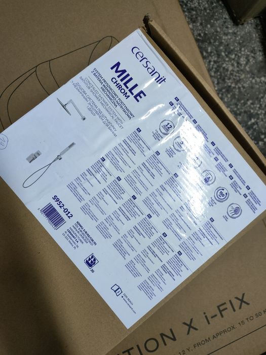 Zestaw podtynkowy prysznicowy Cersanit Mille chrom s952-012