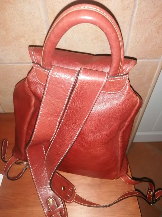 Mochila em Pele (Castanho)