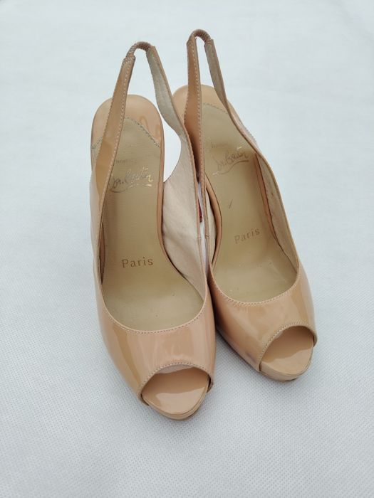 Buty na obcasie obcasy szpilki Christian Louboutin rozmiar 37 skóra