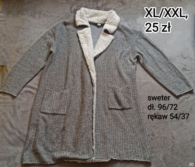 Sweter ,długi kardigan.