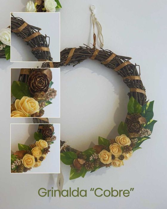 Grinaldas decorativas artesanais