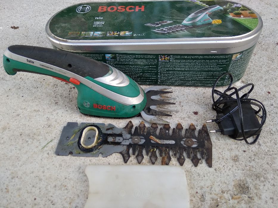 NOŻYCE ISIO 3 BOSCH + 2 NOŻE do trawy i krzewów