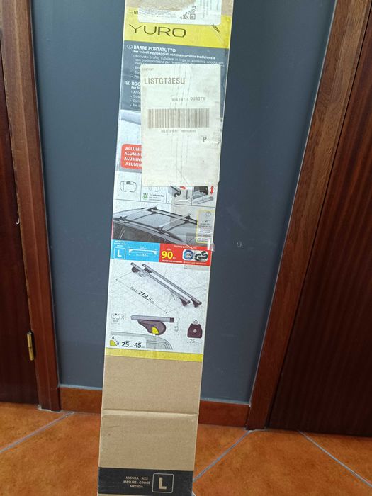 Suporte bicicleta Thule, Barras tejadilho