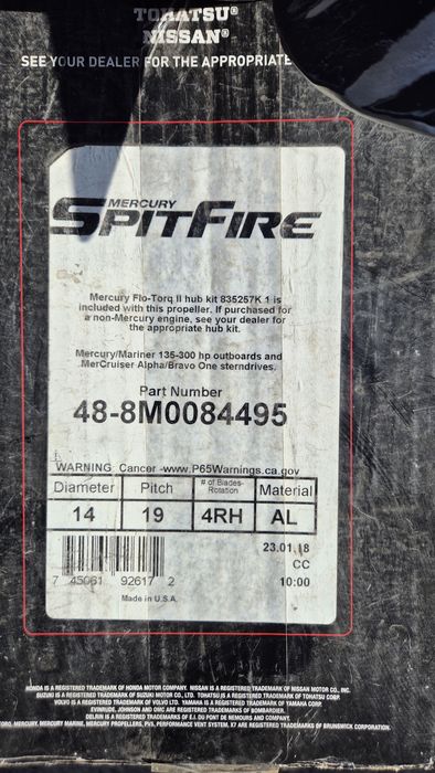 Śruba MERCURY SpitFire