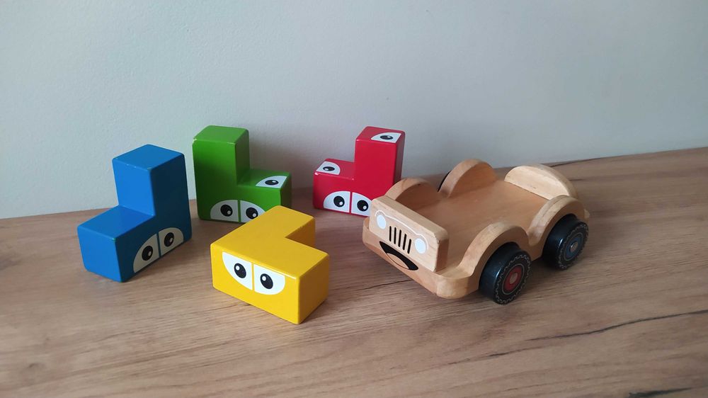 Auto drewniane Układanka Klocki 2+ Smart Games