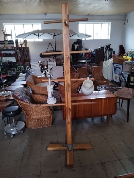 stojak wieszak drewniany duży 225 cm