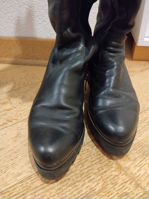 Продам ботфорти шкіряні