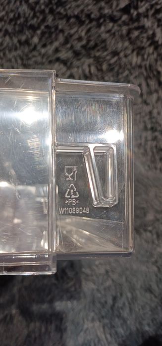 Półka, balkonik do lodówki Whirlpool na drzwi plastikowa