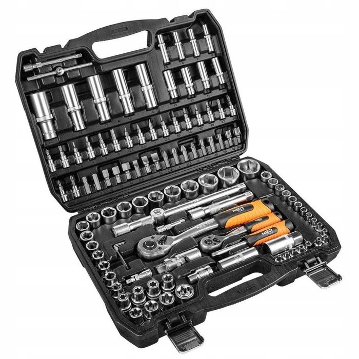 Набір ключів Neo Tools 108 елементів (1/2 & 1/4) в кейсі