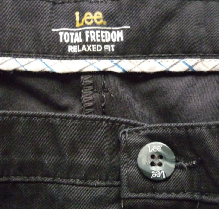 Duże męskie spodnie LEE rozmiar 3XL W44 L30 STRETCH USA wysyłka gratis