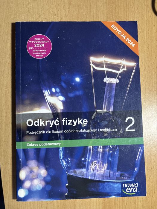 Sprzedam podrecznik Fizyka LO 2 Nowe odkryć fizykę Podr ZP 2024
