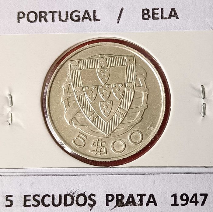 2 Moedas 5 Escudos Prata da 2ª República (Emissão Anual )